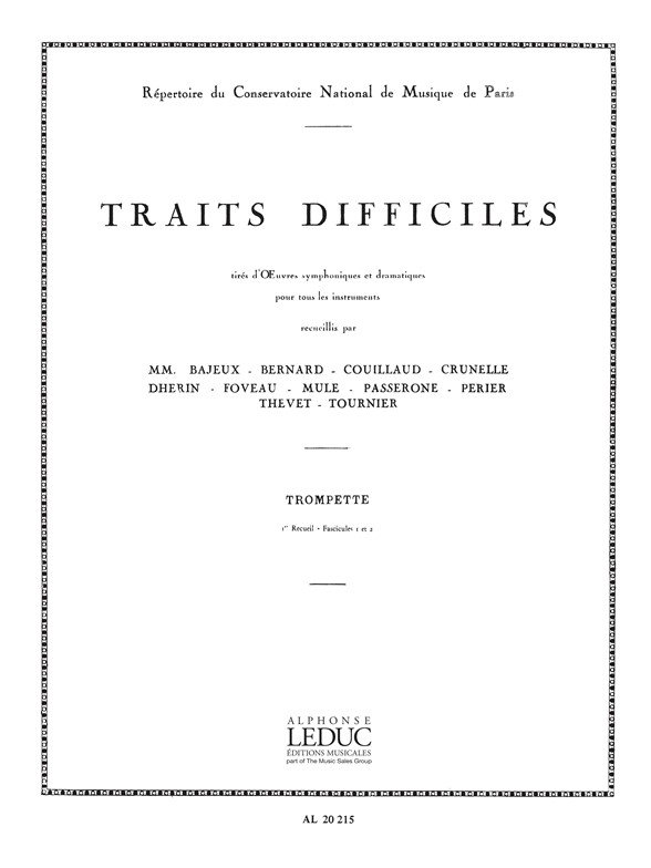 Traits difficiles Vol.1: Trumpet: Score