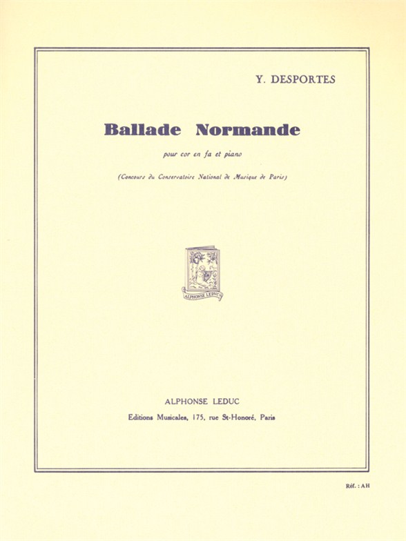 Yvonne Desportes: Ballade Normande: French Horn: Score