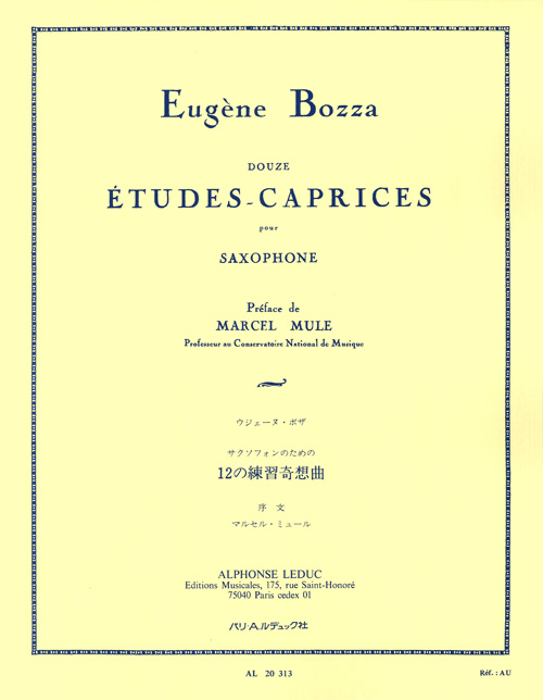 Eug�ne Bozza: 12 Etudes-Caprices pour Saxophone: Saxophone: Study