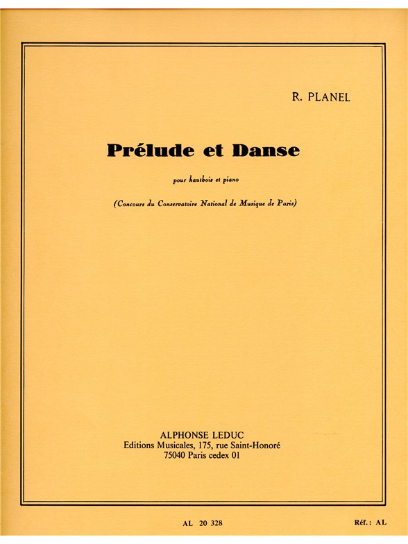 Robert Planel: Prelude Et Danse: Oboe: Instrumental Work