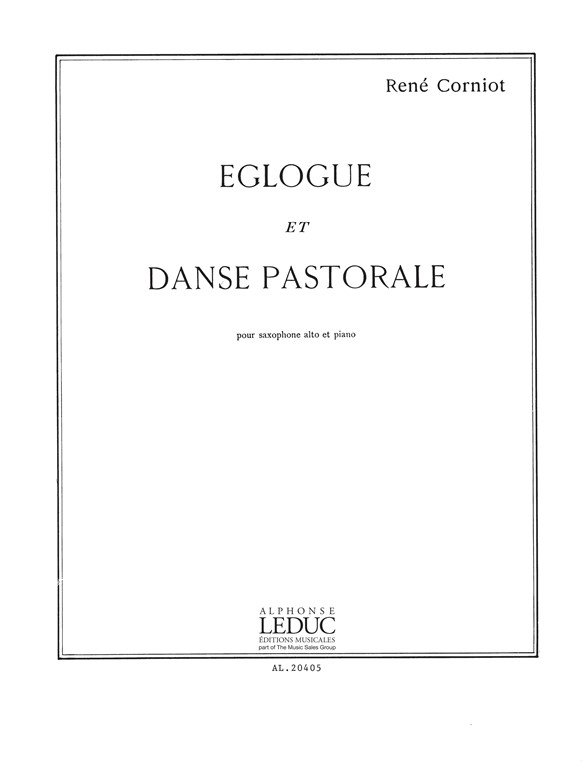 Corniot: Eglogue Et Danse Pastorale: Saxophone: Score