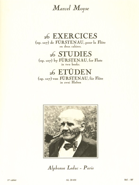 Marcel Moyse: 26 Exercises de Fürstenau Op.107  Vol.1: Flute: Study Score