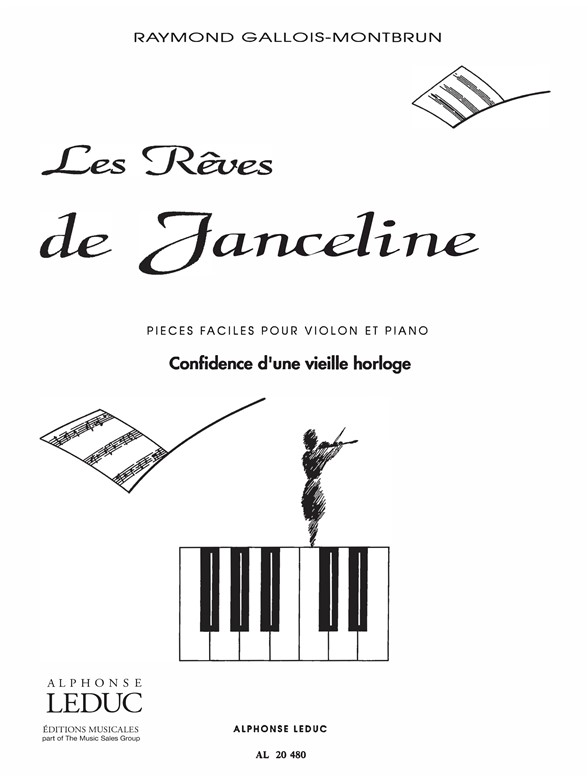 Raymond Gallois Montbrun: Les Rêves de Janceline: Confidences: Violin: Score