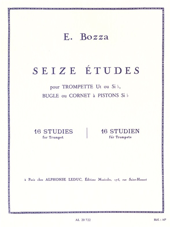 Eug�ne Bozza: 16 Etudes: Trumpet: Study