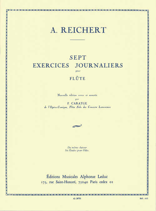 Mathieu Andr Reichert: 7 Exercices Journaliers Op. 5: Flute: Study