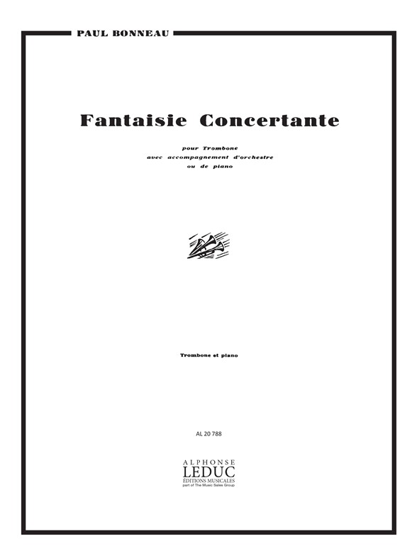 Bonneau: Fantaisie Concertante: Trombone: Score