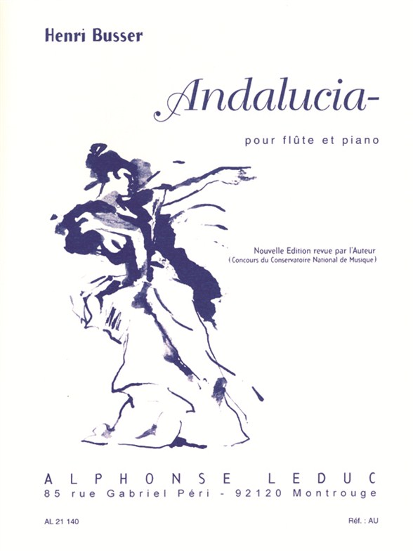 Henri Büsser: Andalucia: Flute: Instrumental Work