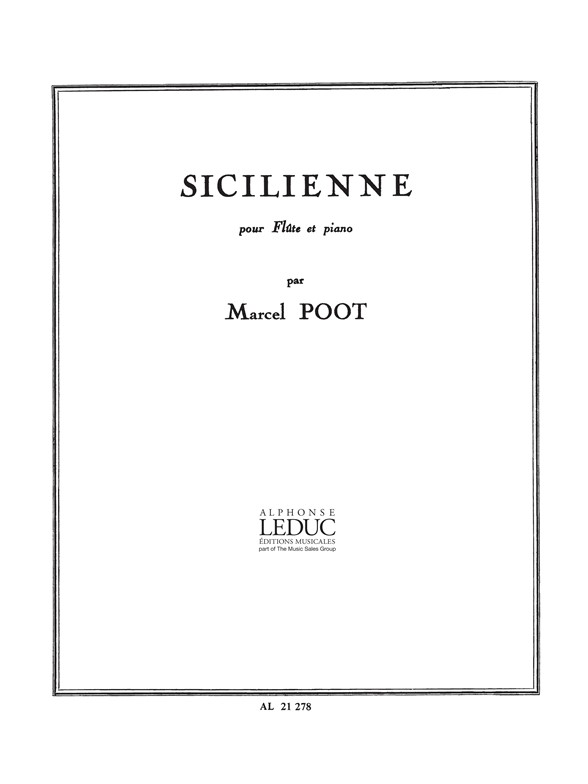 Poot: Sicilienne: Flute: Instrumental Work