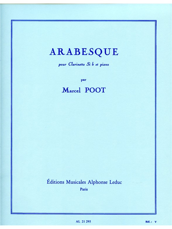 Marcel Poot: Arabesque: Clarinet: Instrumental Work