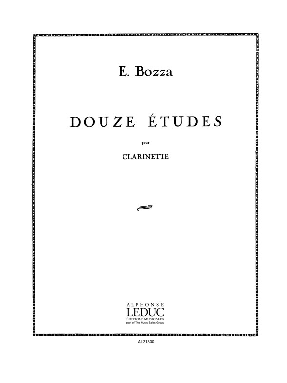 Eugne Bozza: Twelve Etudes: Clarinet: Study