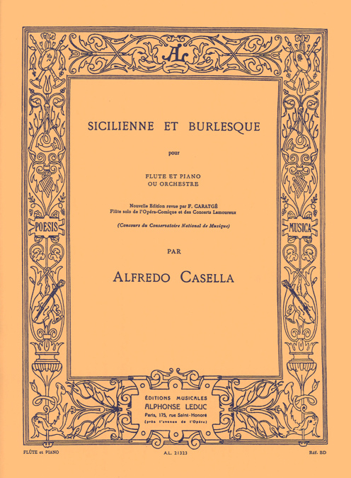Casella: Sicilienne & Burlesque: Flute: Instrumental Work