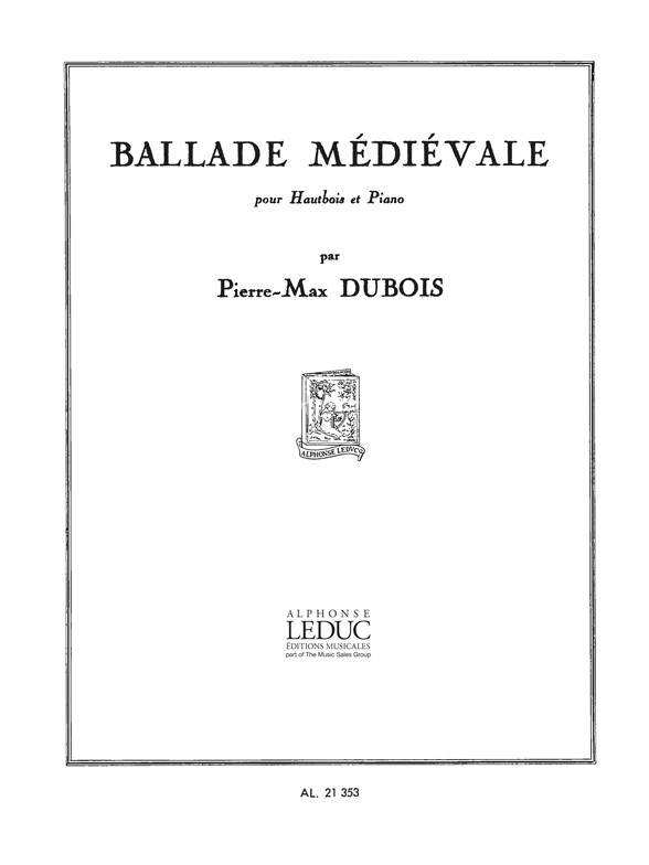 Pierre-Max Dubois: Ballade médiévale: Oboe: Score