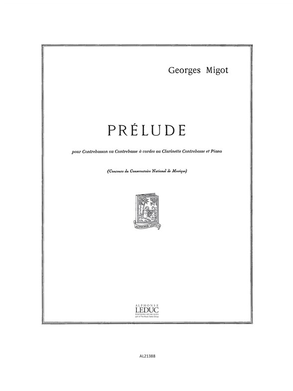 Georges Migot: Prlude: Bassoon: Score