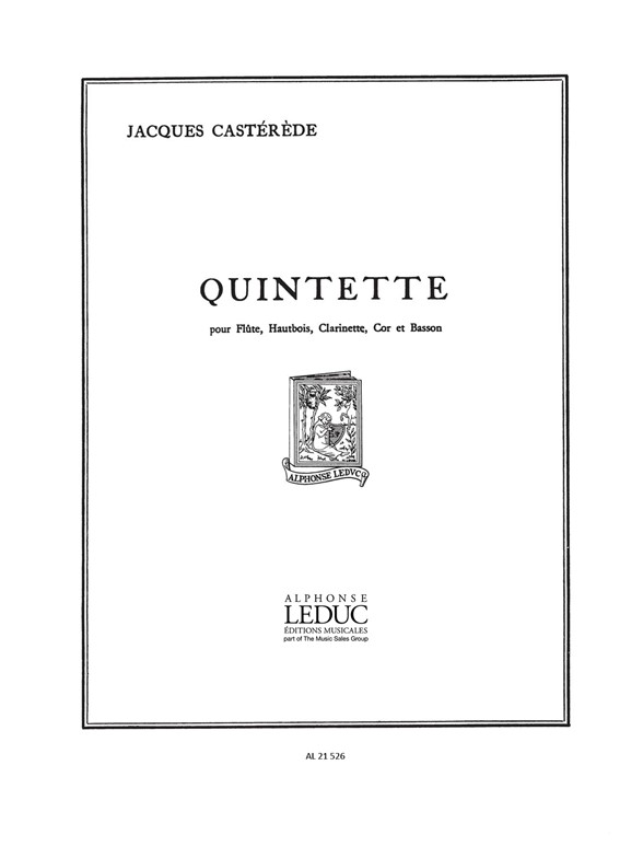 Jacques Castrde: Jacques Casterede: Quintette: Wind Ensemble: Score and Parts