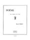 M. Perrin: Poeme: Saxophone: Score