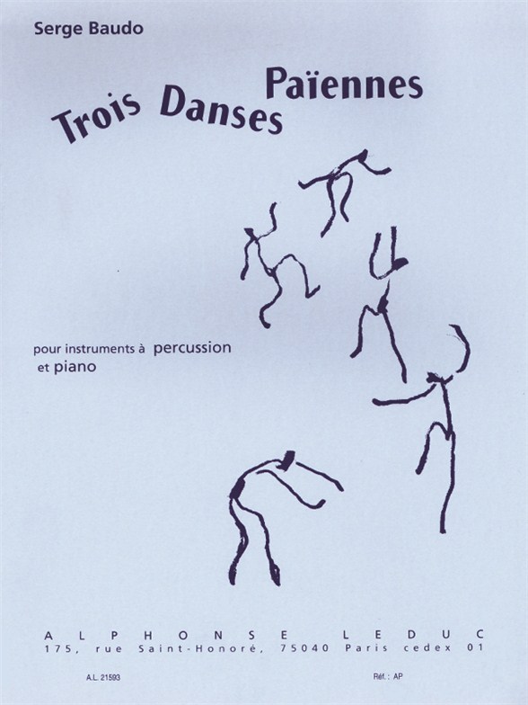 Serge Baudo: Serge Baudo: Trois Danses Paennes: Percussion: Instrumental Work