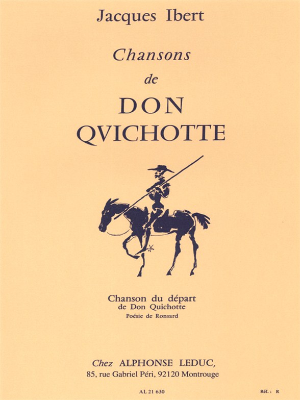 Jacques Ibert: Chansons De Don Quichotte No.1 - Chanson Du Depart: Low Voice: