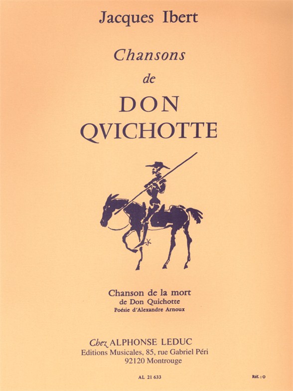 Jacques Ibert: Chansons De Don Quichotte No.4 -Chanson De La Mort: Low Voice: