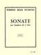 Pierre-Max Dubois: Sonata For Alto Saxophone And Piano: Saxophone: Instrumental