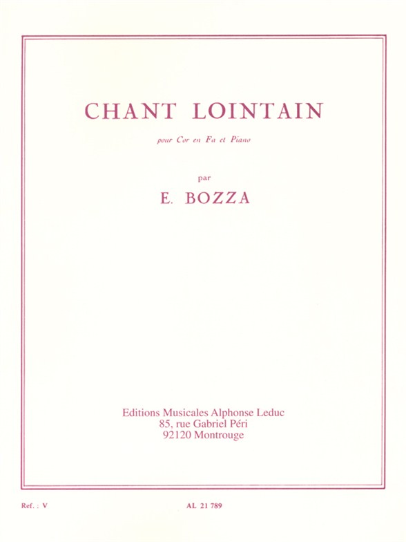 Eugne Bozza: Chant Lointain: French Horn: Instrumental Work