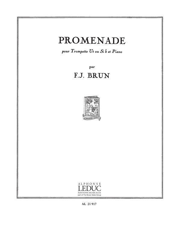 Franois Julien Brun: Promenade: Trumpet: Score