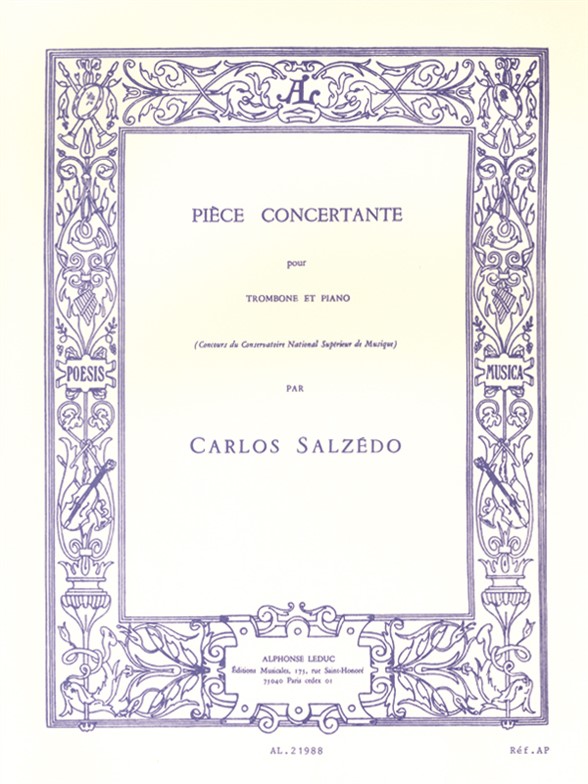 Carlos Salzedo: Piece Concertante: Trombone: Instrumental Work