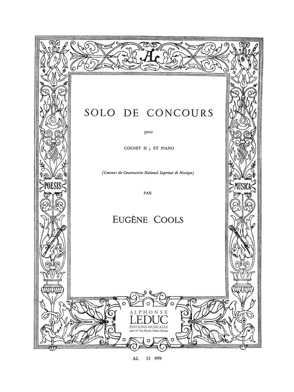 Eugne Cools: Solo De Concours: Cornet: Score