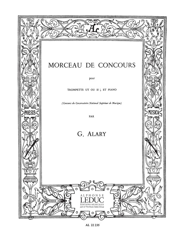 Alary: Morceau De Concours: Trumpet: Score