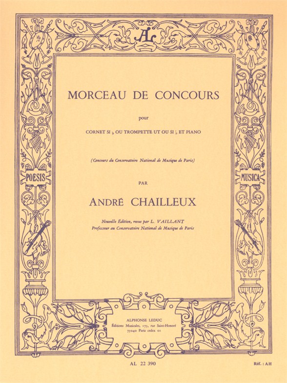 Andr Chailleux: Morceau De Concours: Trumpet: Instrumental Work