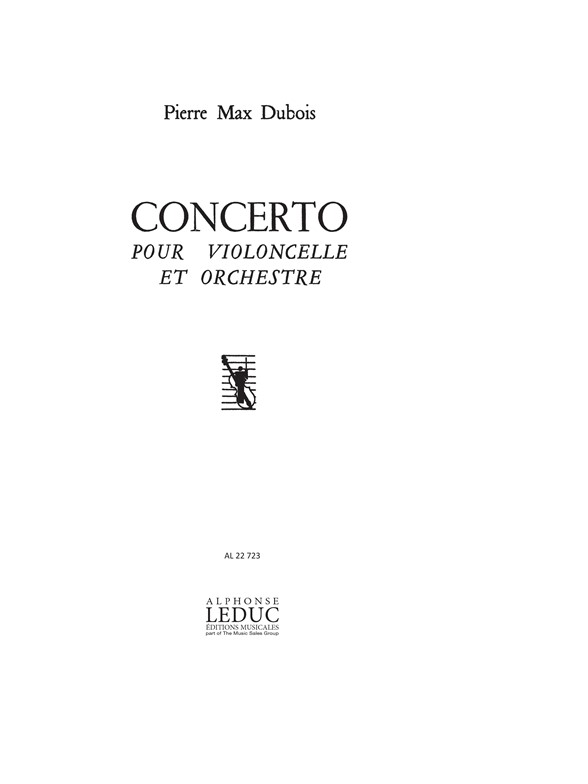 Pierre-Max Dubois: Concerto: Cello: Score