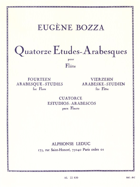 Eugène Bozza: 14 Etudes-Arabesques: Flute: Study