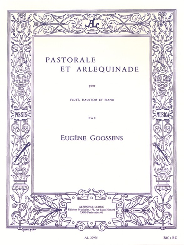Eugene Goossens: Pastorale et Arlequinade: Piano Trio: Score and Parts