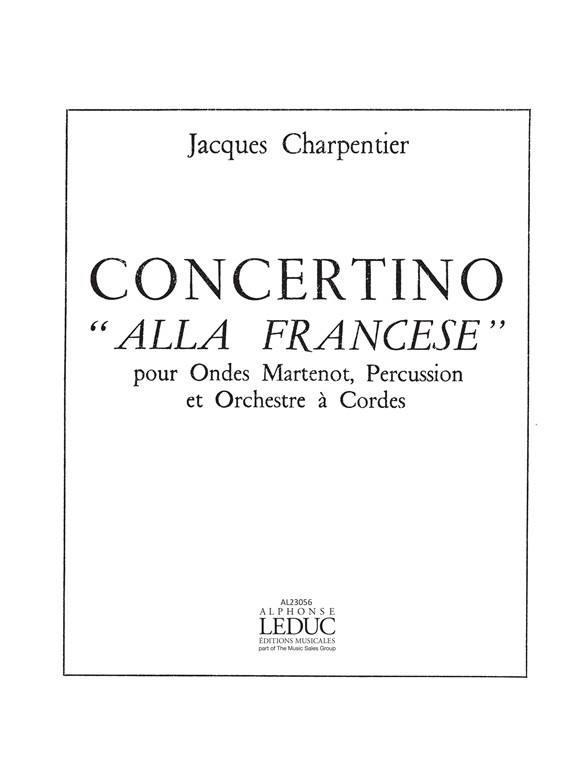 Jacques Charpentier: Jacques Charpentier: Concertino alla Francese: Chamber