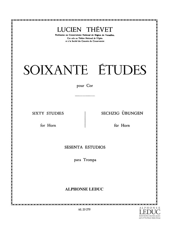 Thevet: 60 Etudes - Vol. 1: French Horn: Study