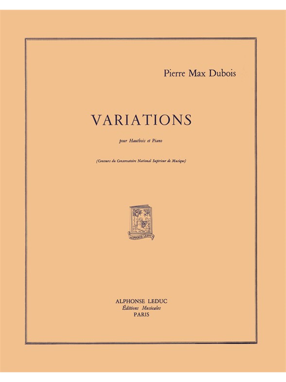 Pierre-Max Dubois: Variations For Oboe And Piano: Oboe: Instrumental Work