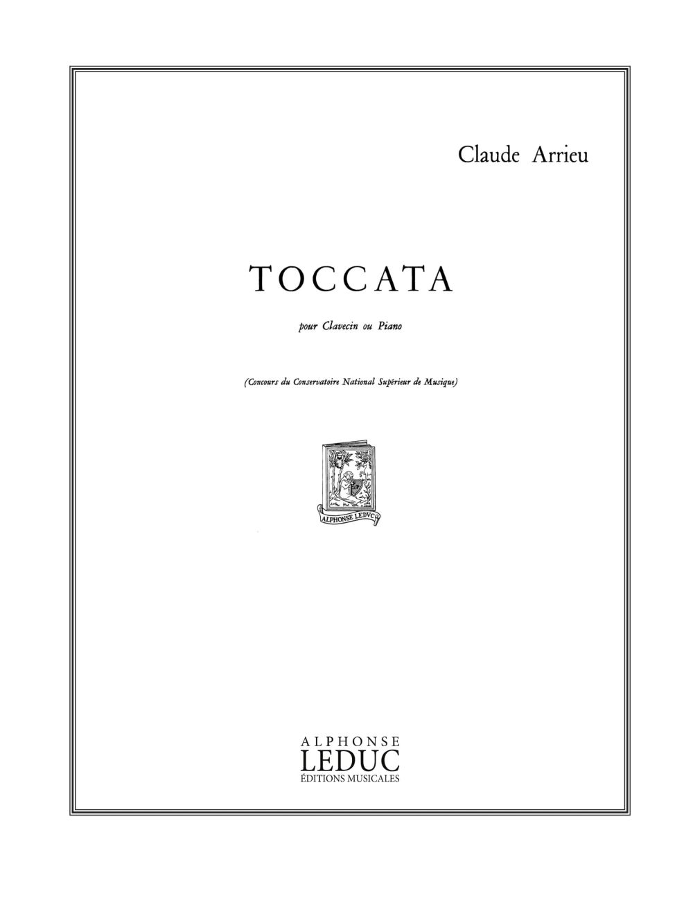 Claude Arrieu: Claude Arrieu: Toccata: Piano or Harpsichord: Score