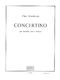 Krumlovsky: Concertino -Saxo Et Orchestre: Saxophone: Score