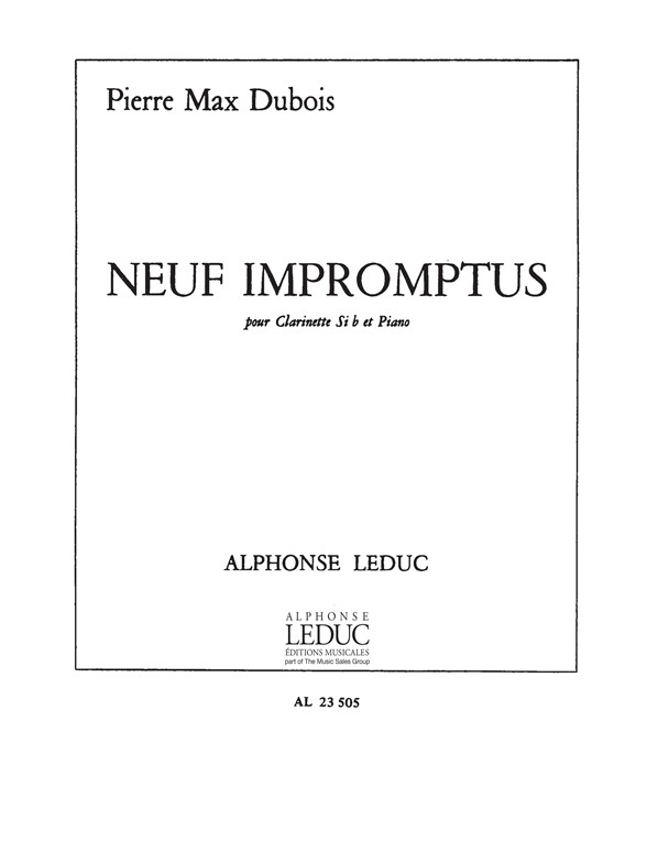 Pierre-Max Dubois: Reverie Op.24: Clarinet: Score