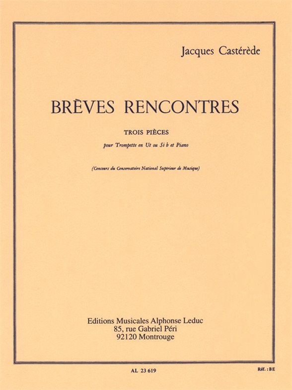 Jacques Castérède: Breves Rencontres: Trumpet: Instrumental Work