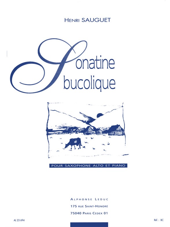 Sonatine bucolique: Alto Saxophone: Instrumental Work