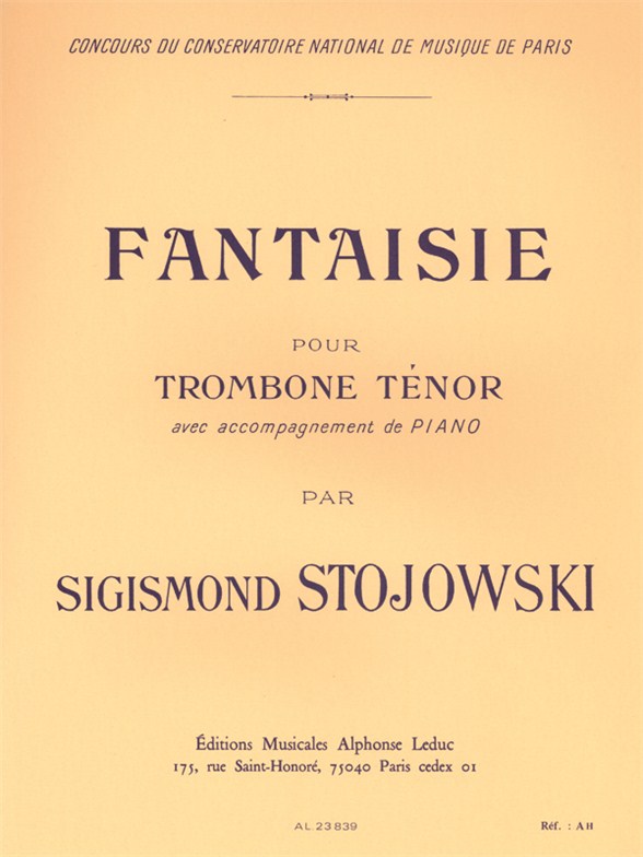 Stojowski: Fantaisie: Trombone: Instrumental Work
