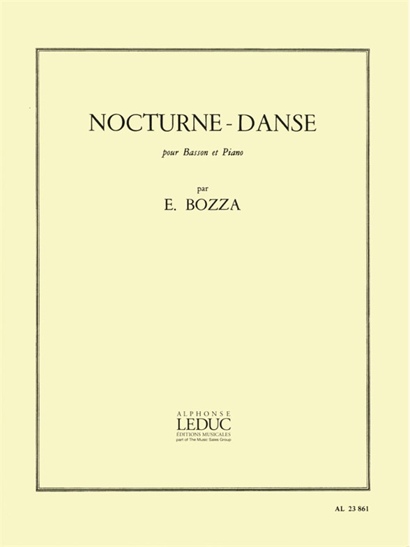 Eugne Bozza: Nocturne-Danse For Bassoon And Piano: Bassoon: Instrumental Work