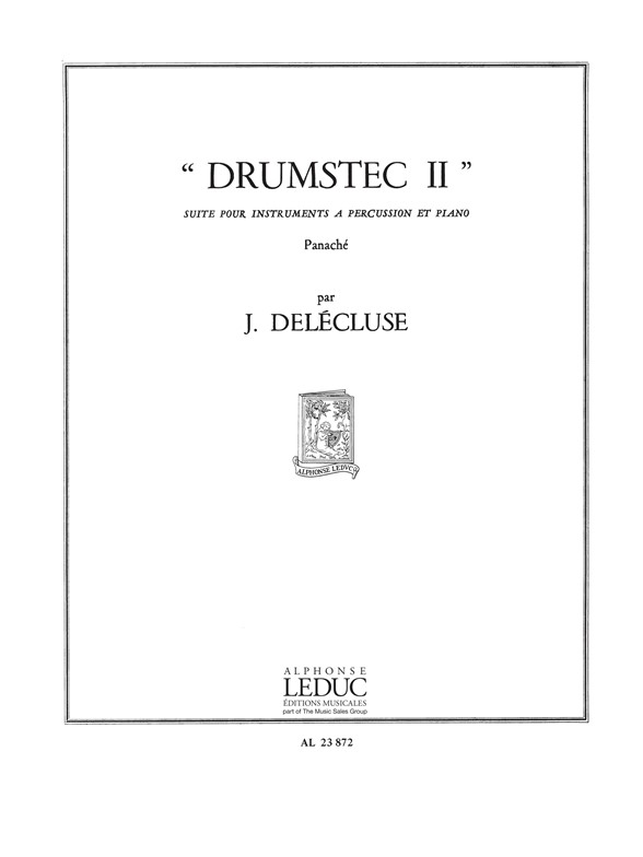 Jacques Delécluse: Drumstec 2: Piano & Percussion: Instrumental Work