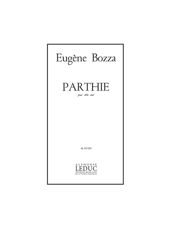 Eugne Bozza: Parthie: Viola: Score