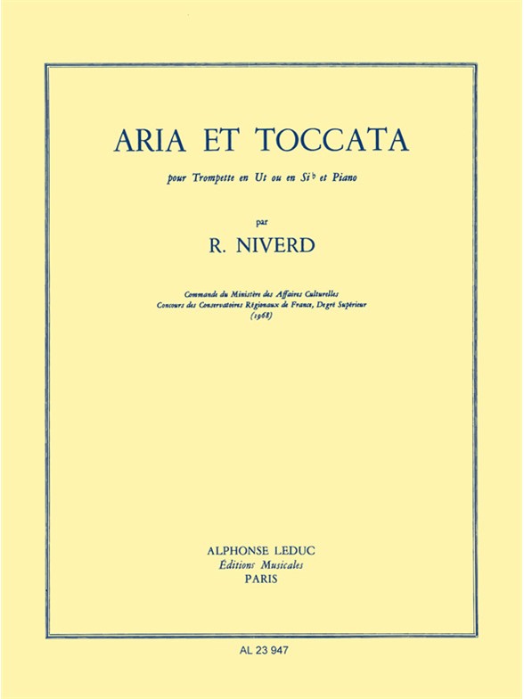 Niverd: Aria Et Toccata: Trumpet: Instrumental Work