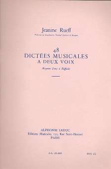Jeanine Rueff: 48 Dictes Musicales  Deux Voix