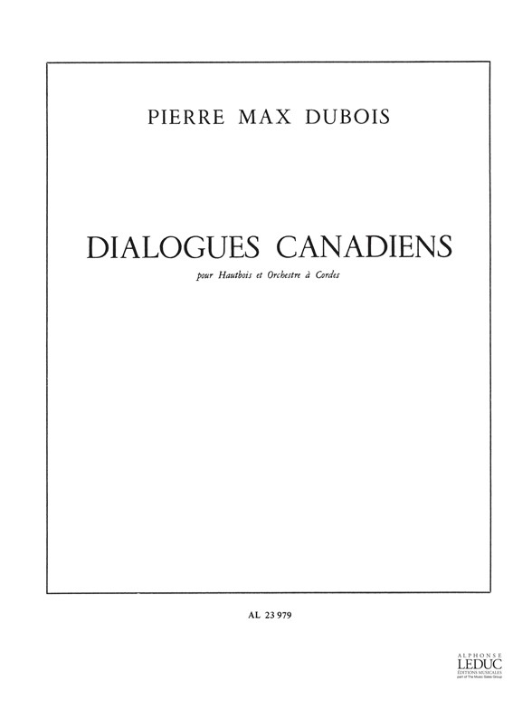 Pierre-Max Dubois: Dialogues canadiens: Oboe: Score