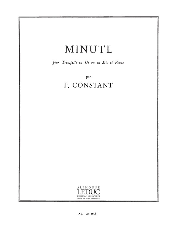 Franz Constant: Minute: Trumpet: Score