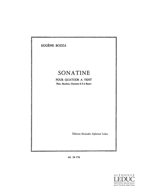 Eugne Bozza: Sonatine: Wind Ensemble: Score and Parts