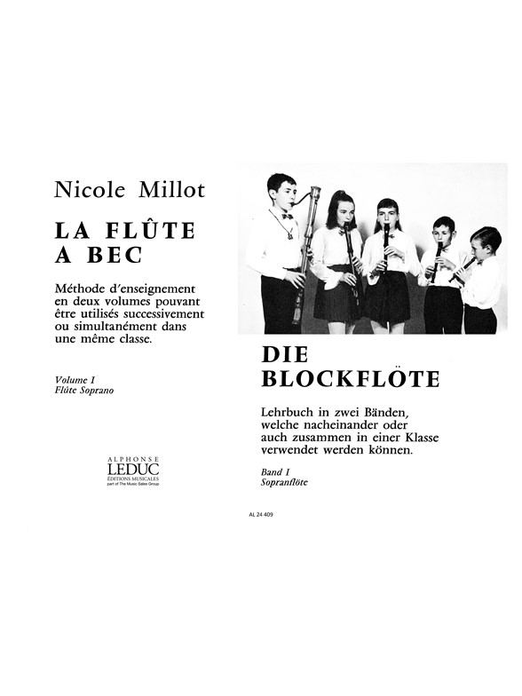 Nicole Millot: Nicole Millot: La Flte a Bec Vol.1: Soprano: Descant Recorder: